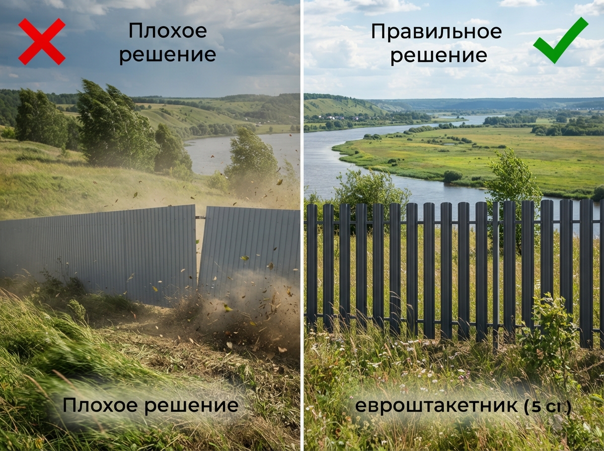 Как защитить участок от ветра с Оки: практика рязанских берегов